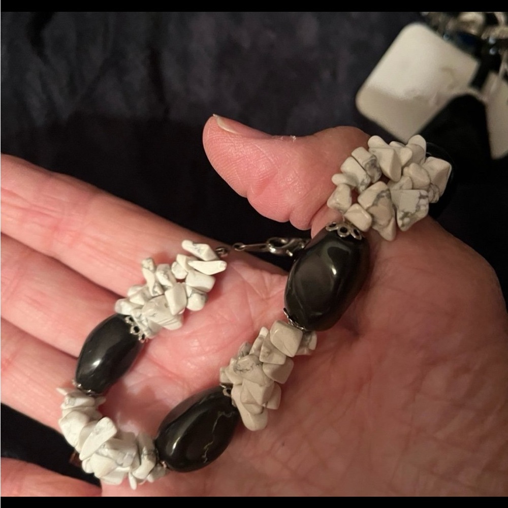 Black and white bracelet